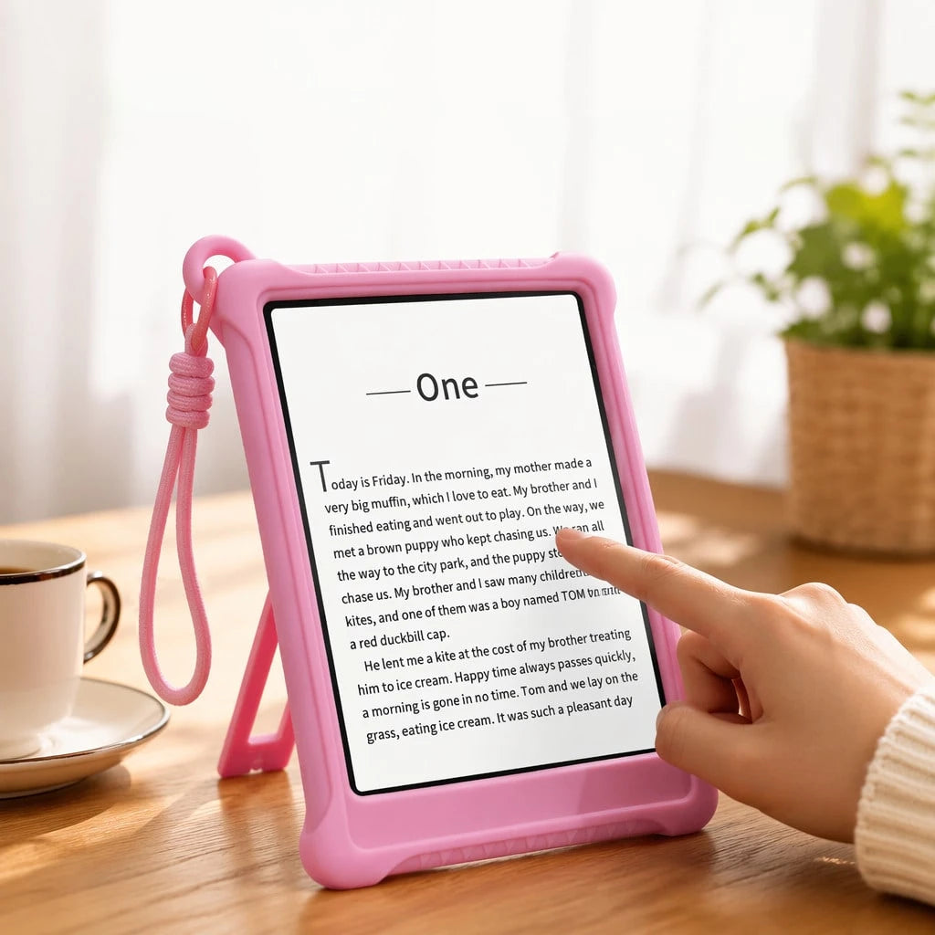 Lightweight Shockproof Full-Body Case For Kindle Paperwhite – Compatible With Kindle 11th Gen (2022/2024, 6")/ Paperwhite 12th Gen (2024, 7")/ Paperwhite 11th Gen (2021, 6.8") – Adjustable Stand, Ha
