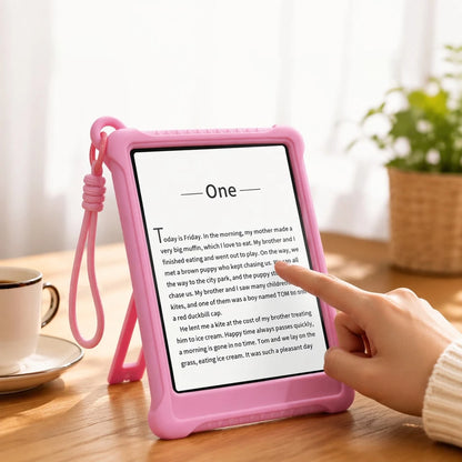 Lightweight Shockproof Full-Body Case For Kindle Paperwhite – Compatible With Kindle 11th Gen (2022/2024, 6")/ Paperwhite 12th Gen (2024, 7")/ Paperwhite 11th Gen (2021, 6.8") – Adjustable Stand, Ha