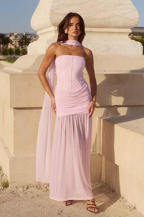Lillie Corset Maxi Dress - Musk