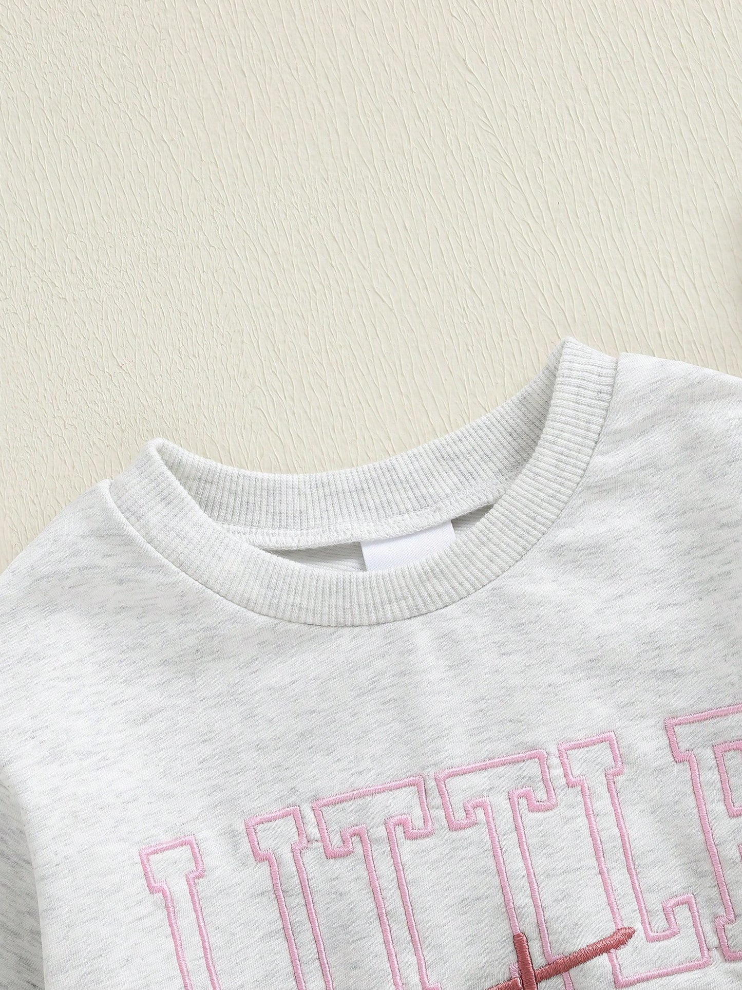 Little Brother And Little Sister Matching Outfits Fall Romper Letter Embroidery Long Sleeve Bodysuit Cute Clothes