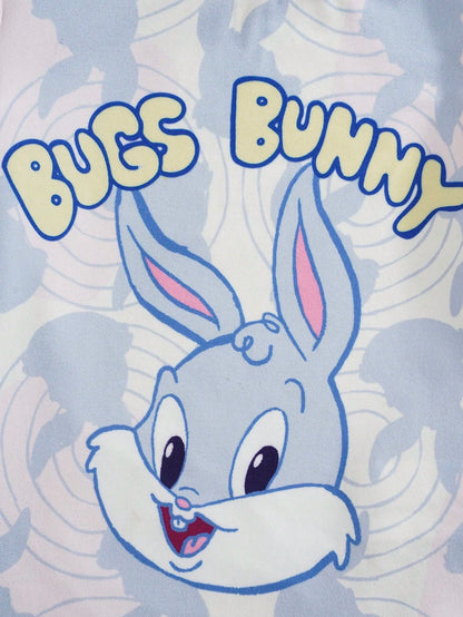 LOONEY TUNES X Baby Boy Letter Cartoon Print Casual Daily Romper