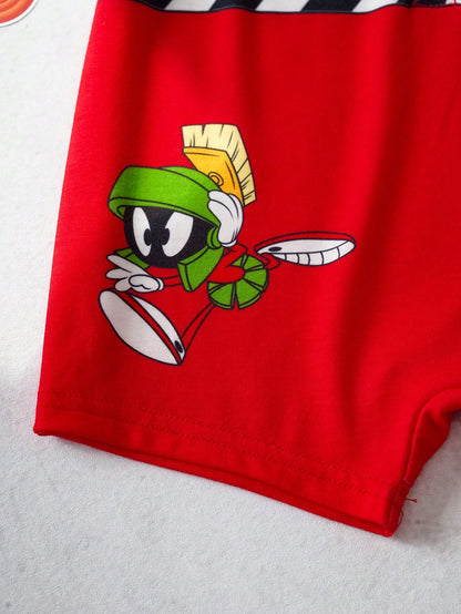 LOONEY TUNES X Baby Boy Short Sleeve Casual Romper