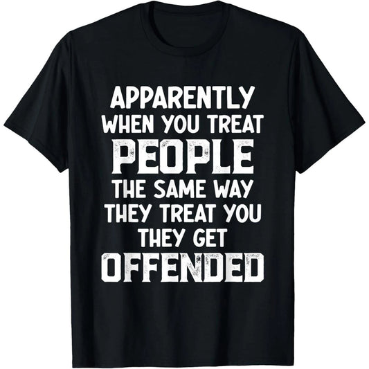 Loose-Fitting Casual Streetwear, White Satirical Quote Print, Black Humorous Slogan T-Shirt, Suitable For Casual Wear And Social Gatherings.
