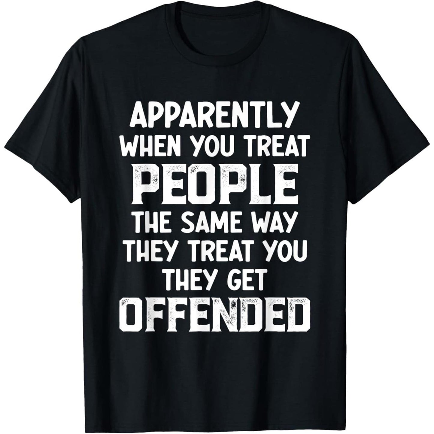 Loose-Fitting Casual Streetwear, White Satirical Quote Print, Black Humorous Slogan T-Shirt, Suitable For Casual Wear And Social Gatherings.