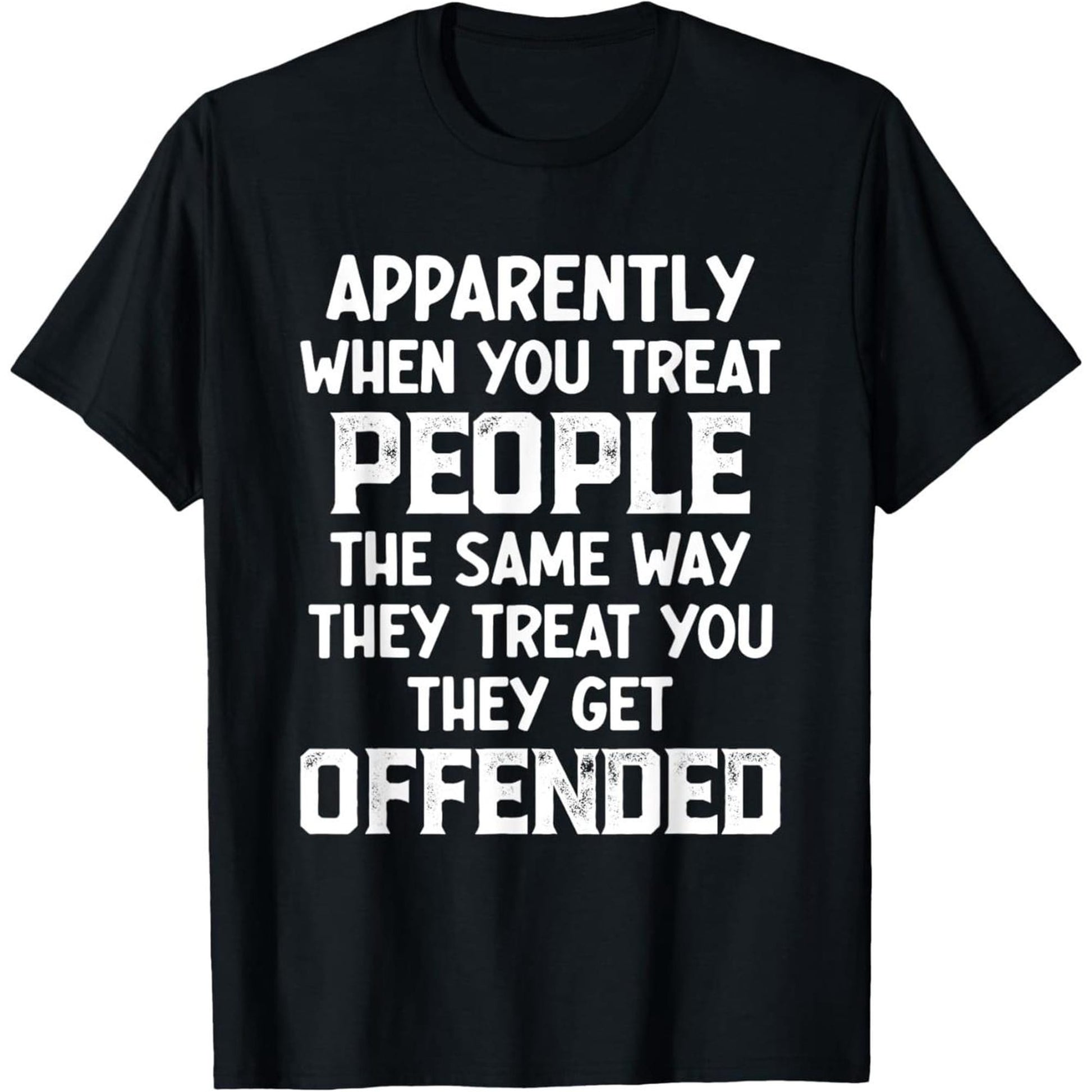 Loose-Fitting Casual Streetwear, White Satirical Quote Print, Black Humorous Slogan T-Shirt, Suitable For Casual Wear And Social Gatherings.