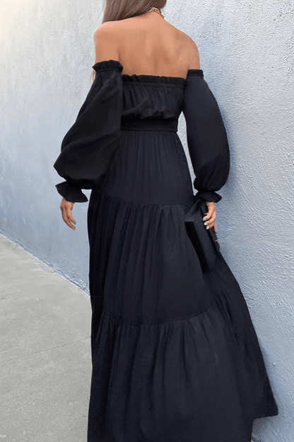 Loren Maxi Dress - Black - JAUS