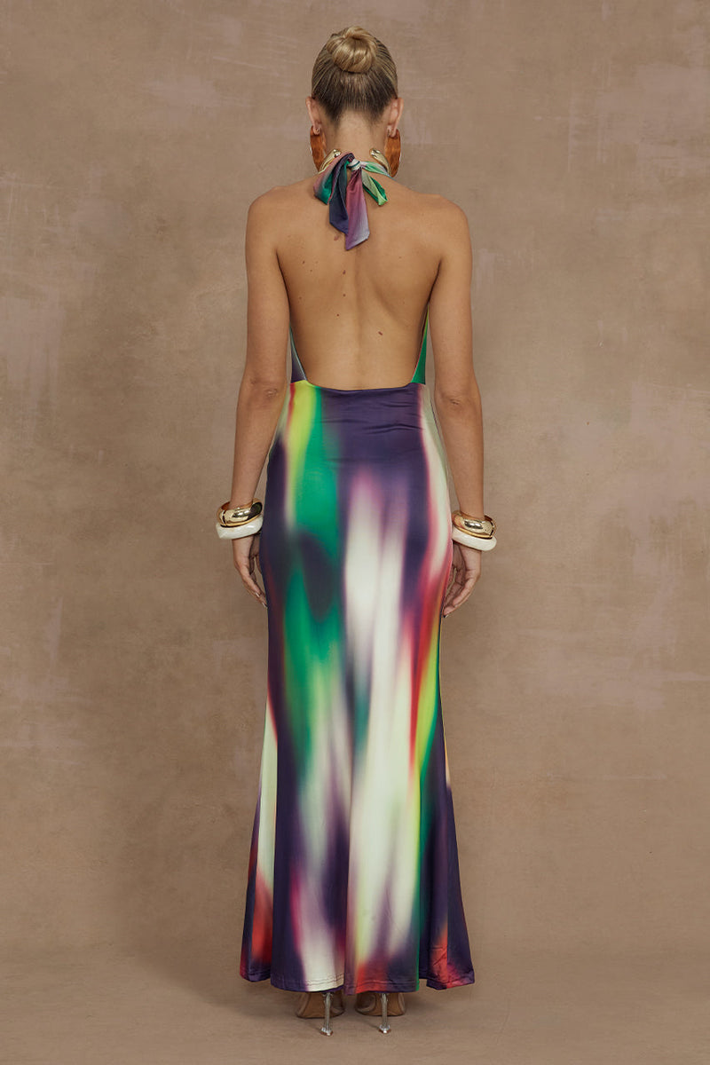 Lori Maxi Dress - Cyprus Print - SHOPJAUS - JAUS