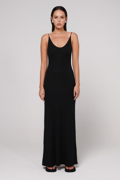 Louise Maxi Dress - Black - SHOPJAUS - JAUS