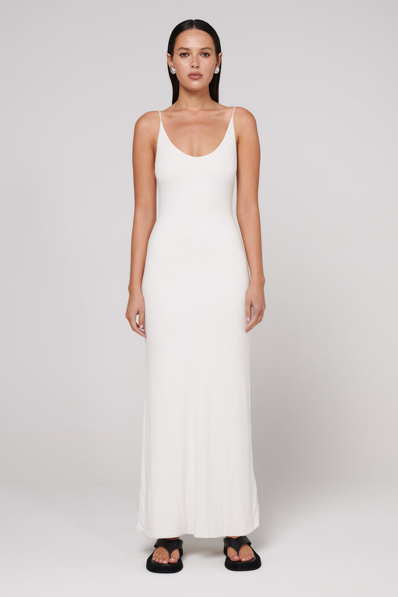 Louise Maxi Dress - White - SHOPJAUS - JAUS