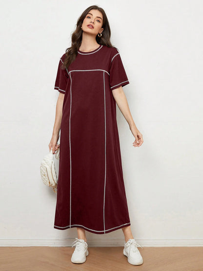 LUNE Color-Block Stitching Casual Dress,Summer Dresses For Women,Casual