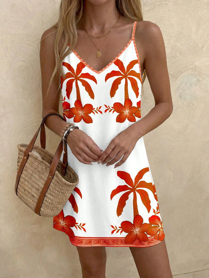 LUNE Women's Casual Printed Mini Dress, Suitable For Autumn/Winter,Casual Dresses For Women