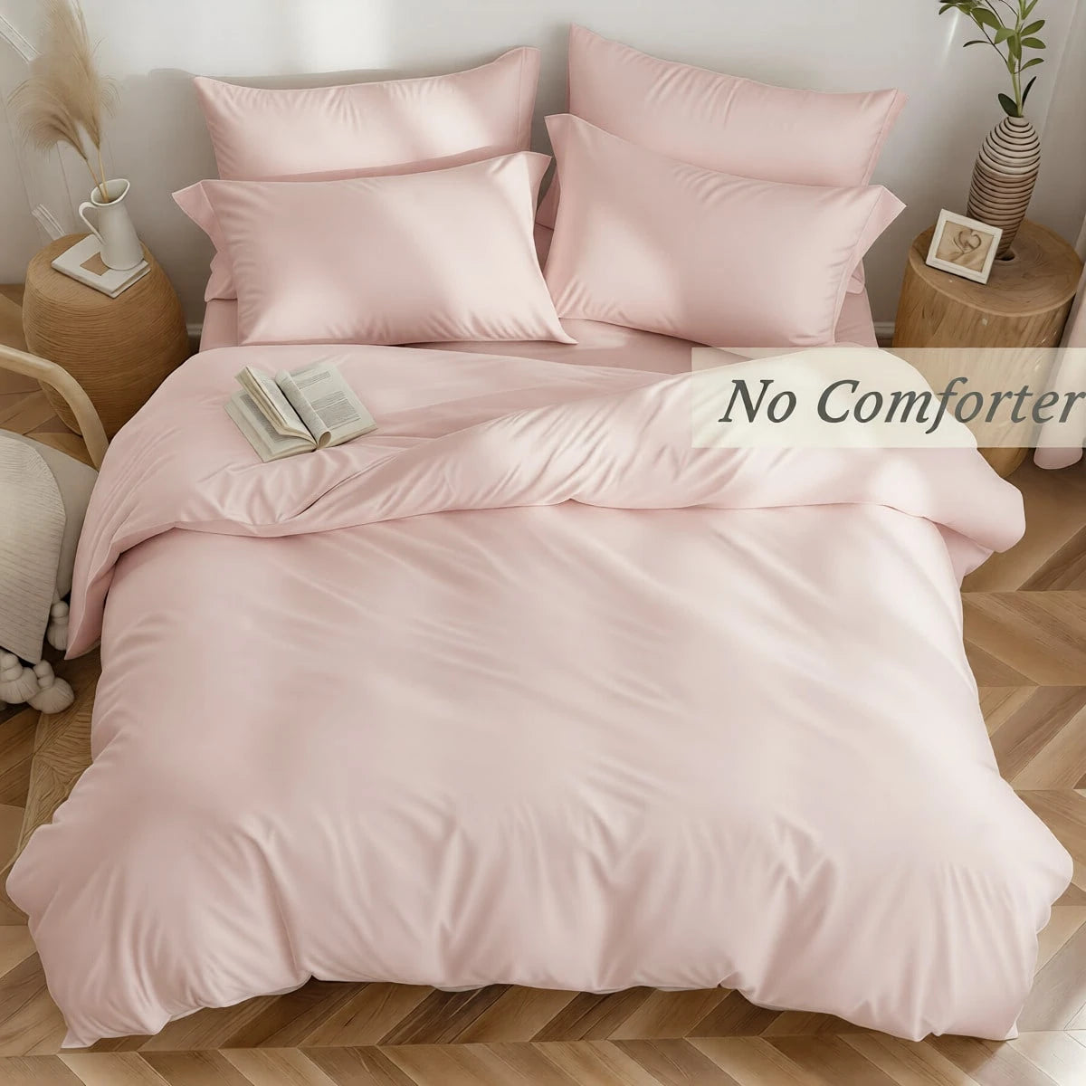 Luxury Solid Color Quilt Cover Three-Piece Nordic Minimalist Home Bedding Set, (One Quilt Cover+Two Pillowcases), Single And Double Complete Specifications, Daily Home Essential Bedding (T Size Only I