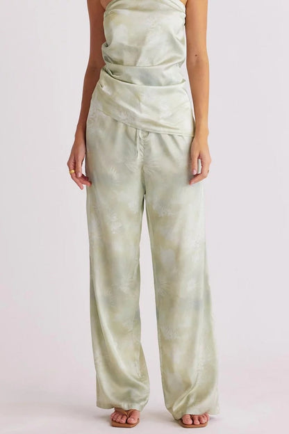 Lyra Print Pant - Pear