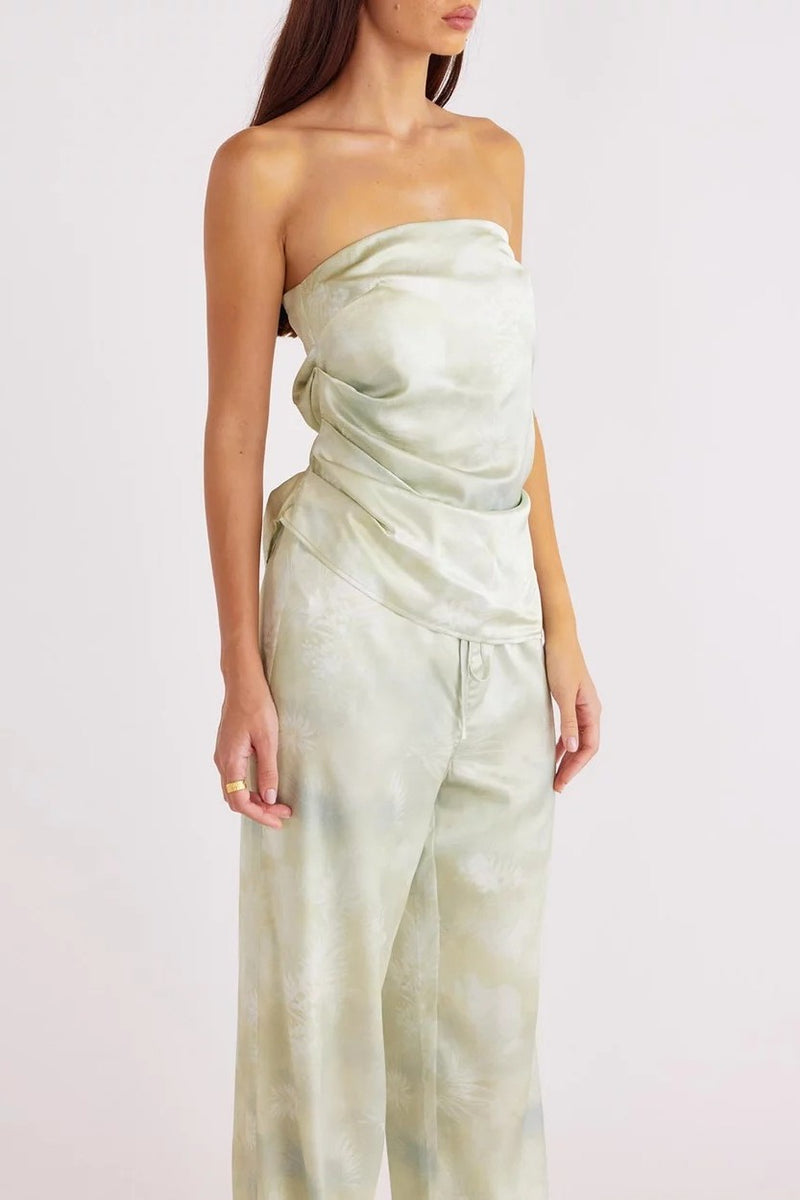 Lyra Print Pant - Pear
