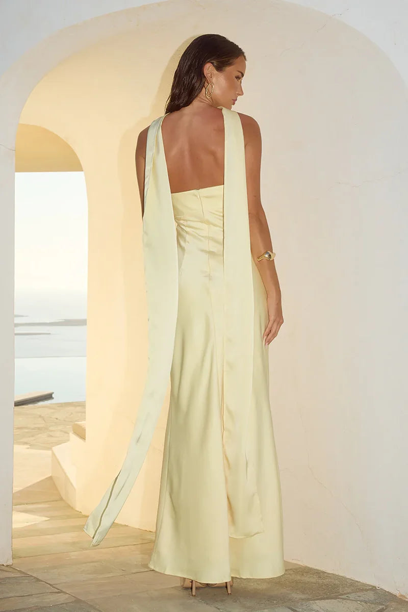 Madeleine Strapless Maxi Dress - Buttermilk