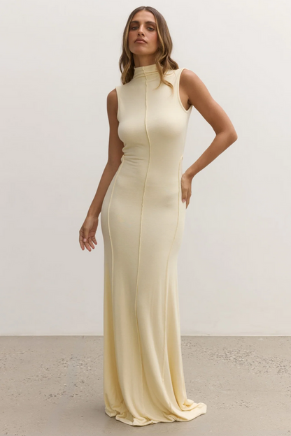 Mae Maxi Dress - Lemon