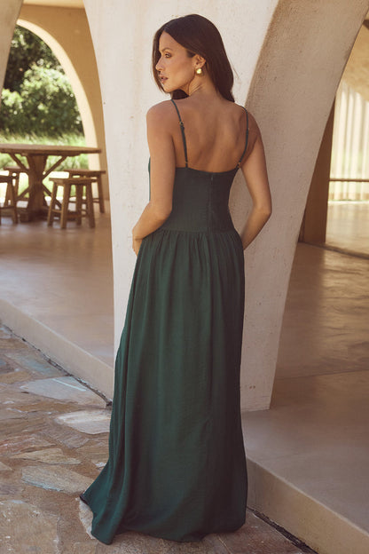 Maevi Maxi Dress - Emerald - SHOPJAUS - JAUS