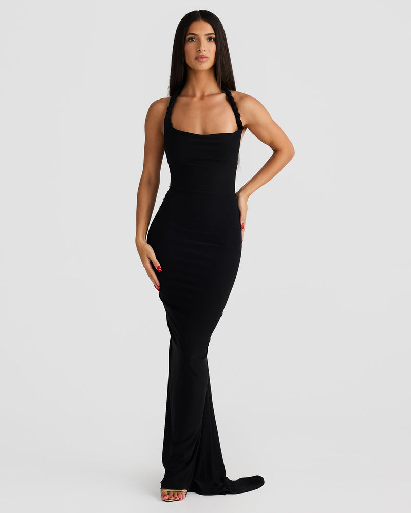 Maia Multi-Way Gown - Black - SHOPJAUS - JAUS