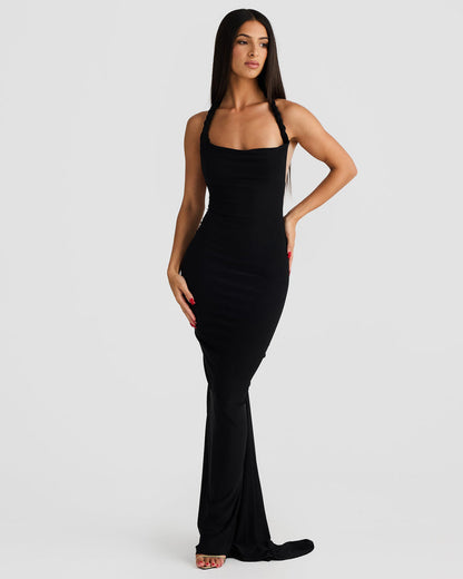 Maia Multi-Way Gown - Black - SHOPJAUS - JAUS
