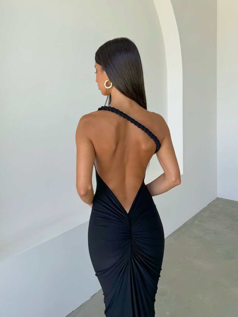 Maia Multi-Way Gown - Black - SHOPJAUS - JAUS