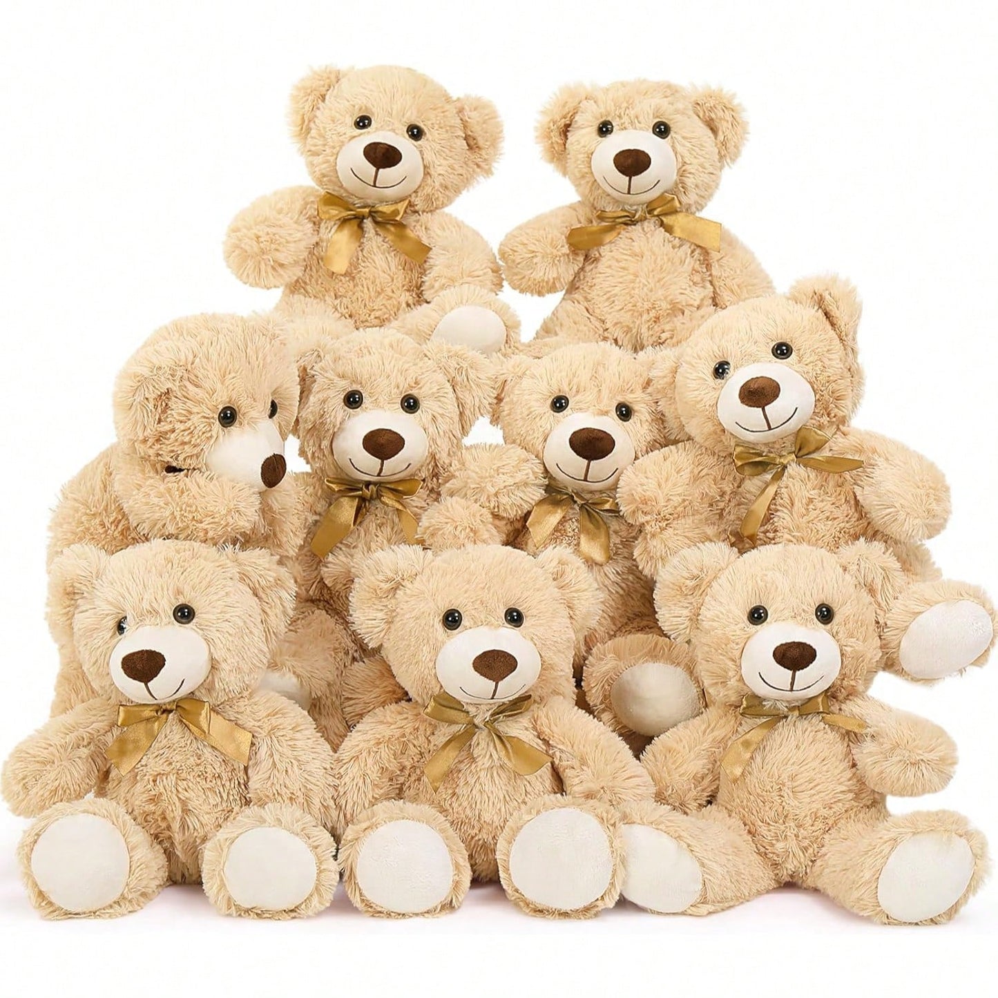 MaoGoLan 9Pack Teddy Bears Bulk For Baby ShowerCute Stuffed Bears Bulk For Kids Girlfriend,Wholesale Small Bear For Wedding,BirthdayChristmas,Party Decorations