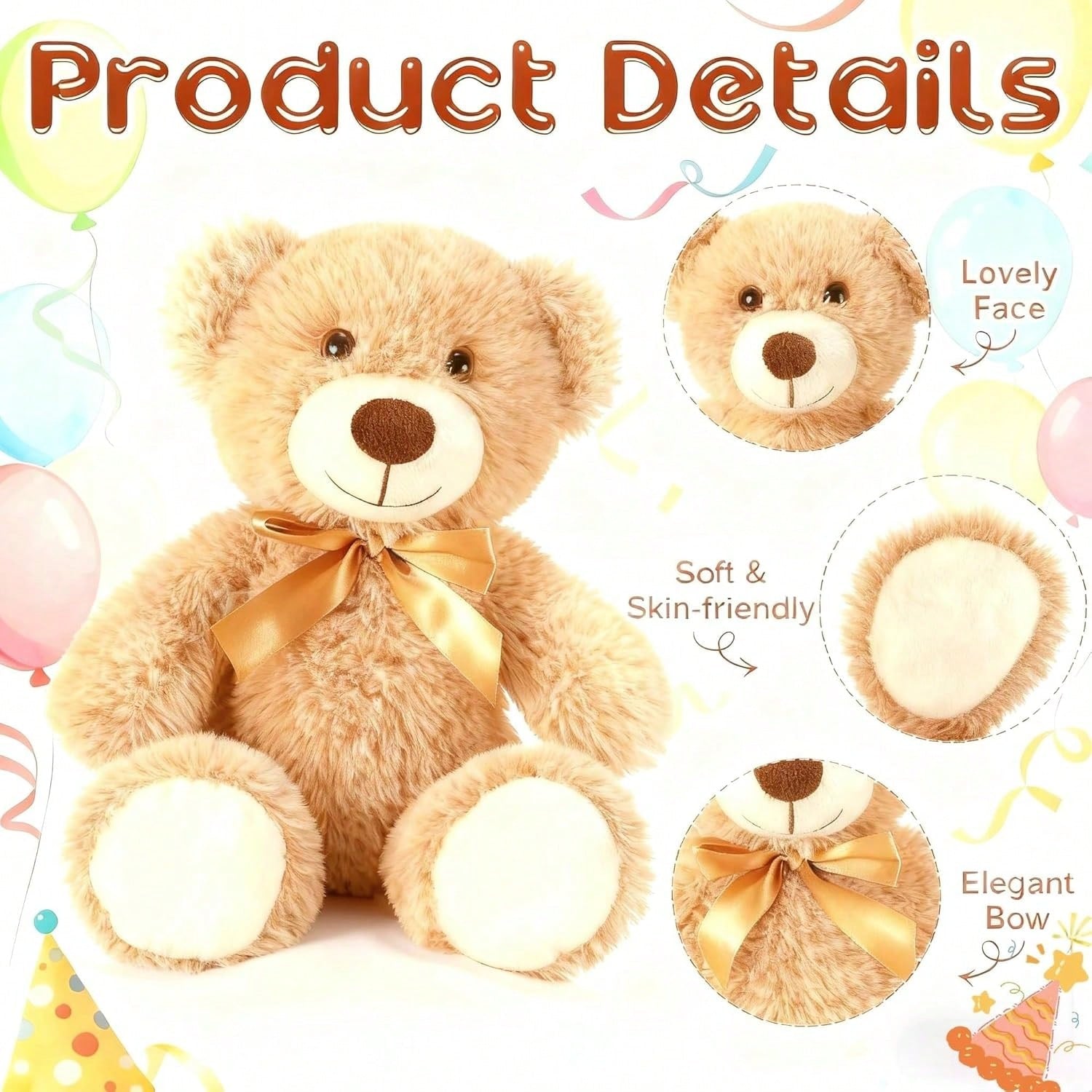 MaoGoLan 9Pack Teddy Bears Bulk For Baby ShowerCute Stuffed Bears Bulk For Kids Girlfriend,Wholesale Small Bear For Wedding,BirthdayChristmas,Party Decorations