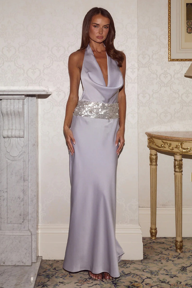 Marcella Maxi Dress - Silver