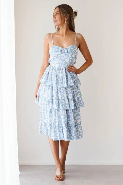 Martha Dress - Blue Floral - SHOPJAUS - JAUS