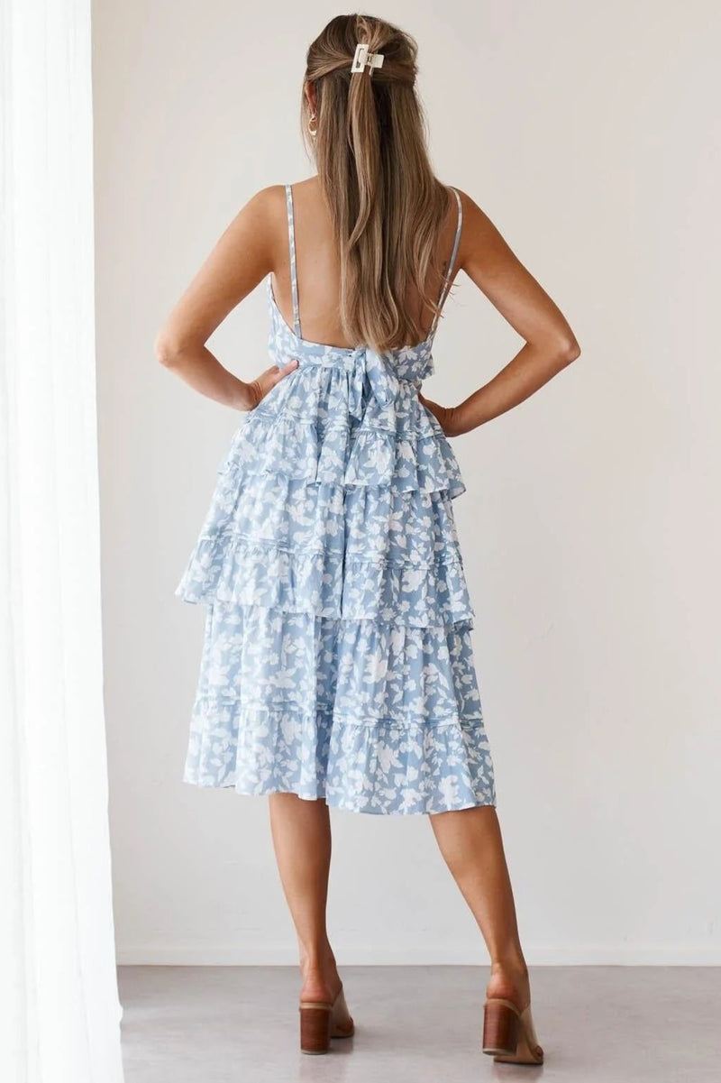 Martha Dress - Blue Floral - SHOPJAUS - JAUS