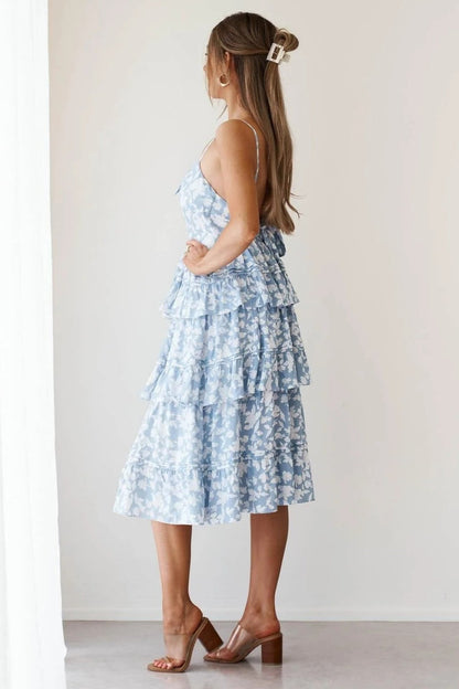 Martha Dress - Blue Floral - SHOPJAUS - JAUS