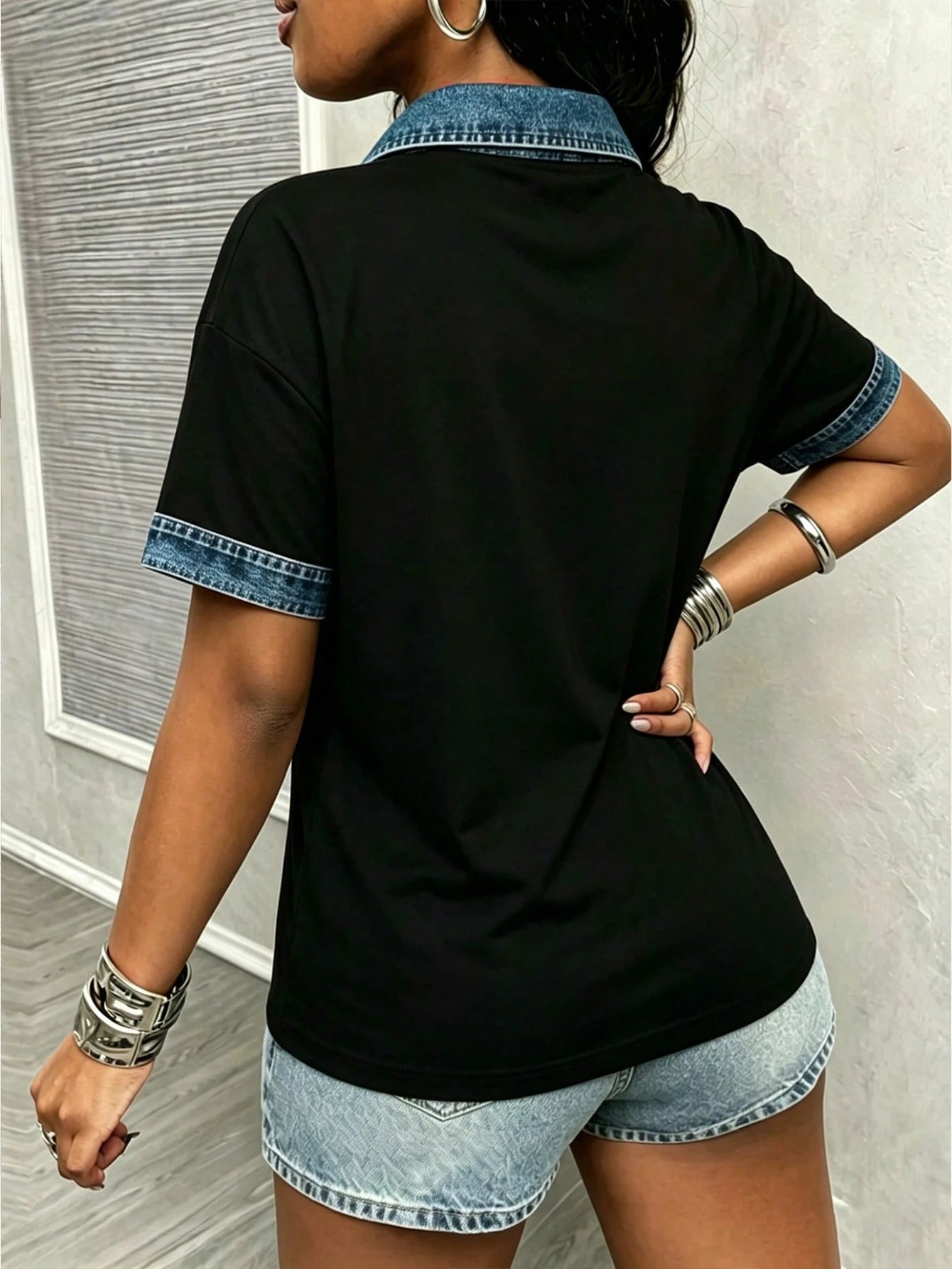 Maweii Women's Casual Lapel Short Sleeve Top, Suitable For Commuting, Vacation And Daily Wear. This Garment Is Specially Designed For Spring And Summer, Casual And Fashionable Style, Also An Ideal Gif