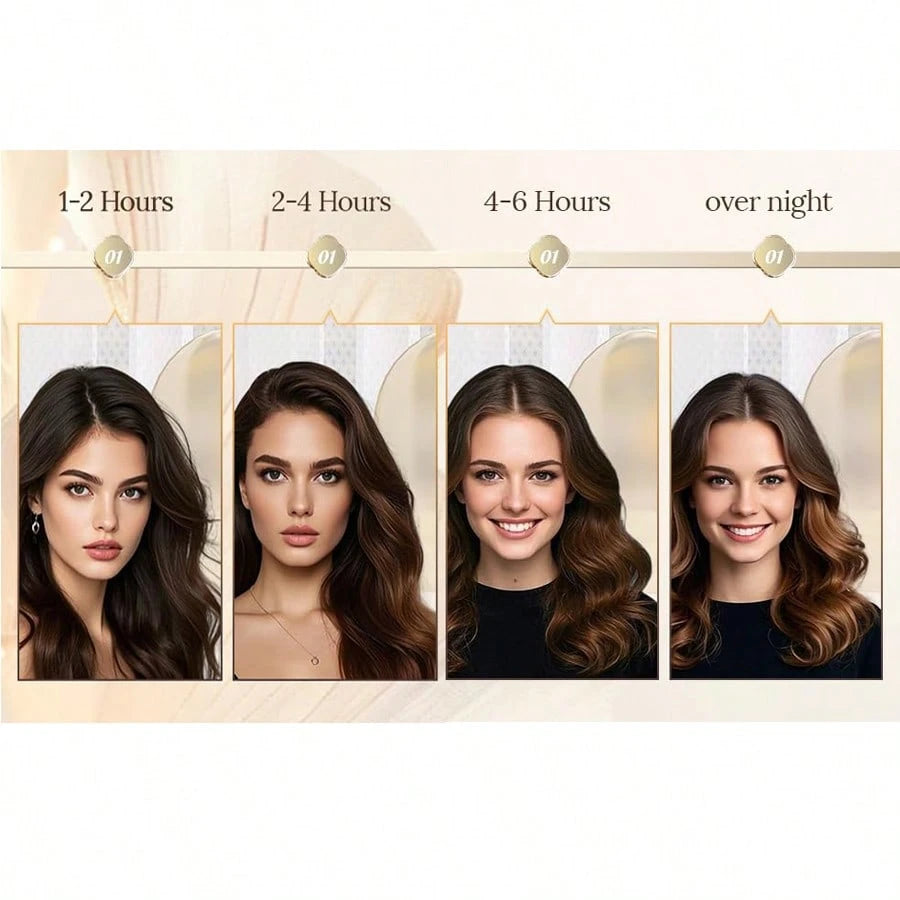 Mcbki 5pcs/4pcs/3pcs No-Heat Hair Curlers, Slouchy Hair Curling Tool, Silk Hair Rollers, Elastic Headband, Long Hair Soft Curling Accessories, Manual Styling Tools, Sleep Hair Curler, Suitable For Val