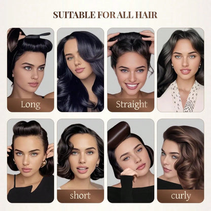 Mcbki 5pcs/4pcs/3pcs No-Heat Hair Curlers, Slouchy Hair Curling Tool, Silk Hair Rollers, Elastic Headband, Long Hair Soft Curling Accessories, Manual Styling Tools, Sleep Hair Curler, Suitable For Val