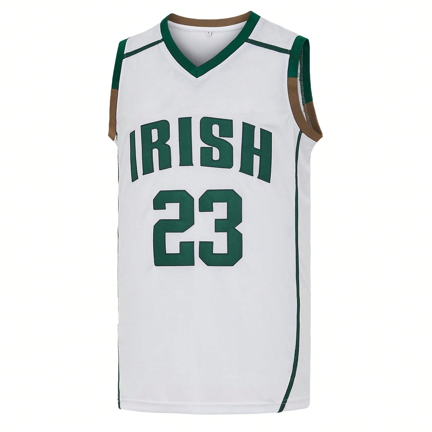 Men's #23 IRISH James Basketball Jersey From St. Vincent And St. Mary's High School Auction In Ohio,Exquisite Embroidered Training Match Jersey