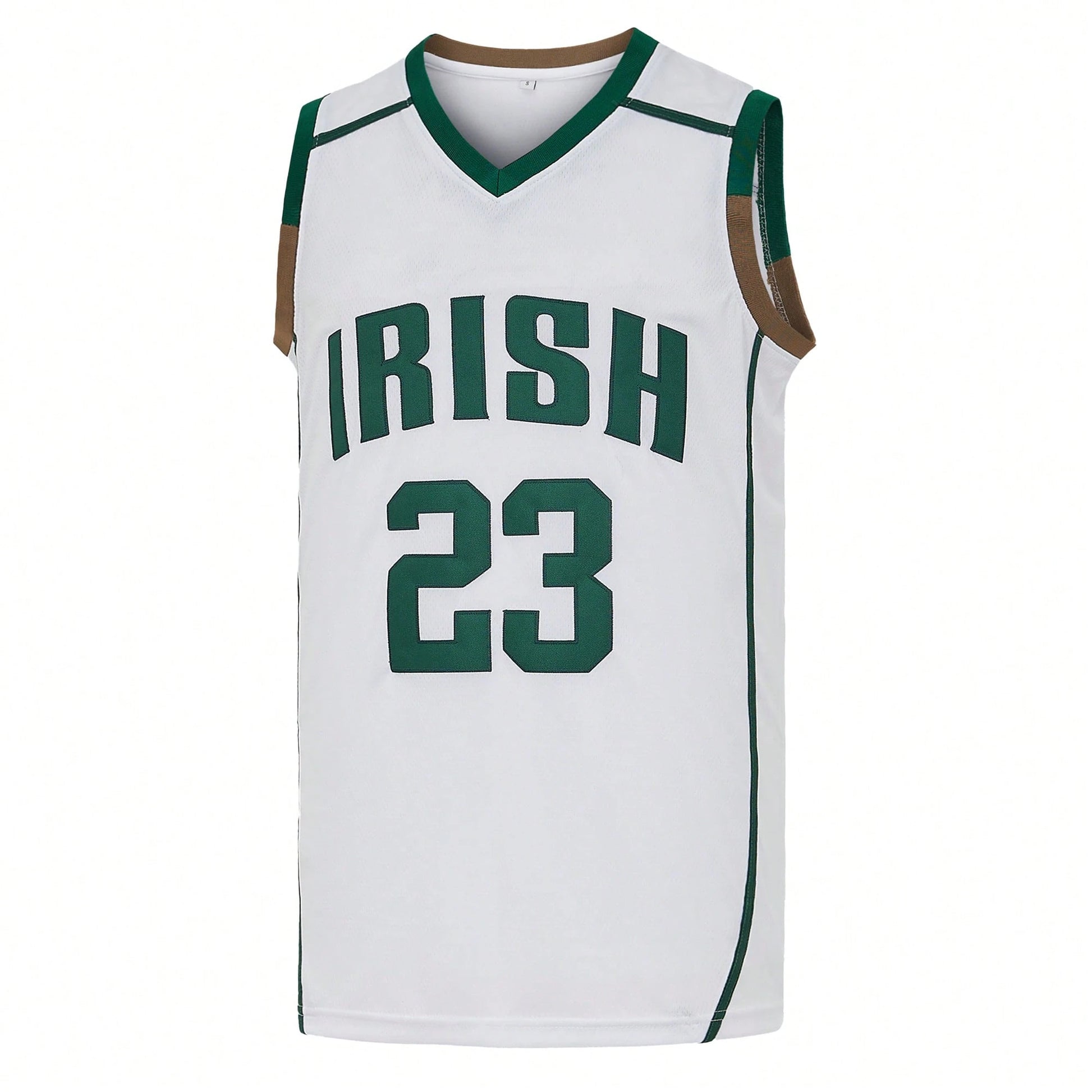 Men's #23 IRISH James Basketball Jersey From St. Vincent And St. Mary's High School Auction In Ohio,Exquisite Embroidered Training Match Jersey