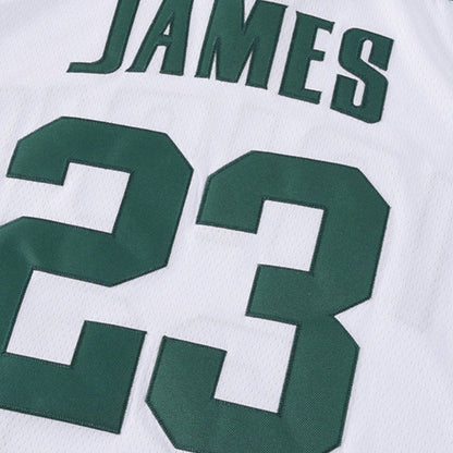 Men's #23 IRISH James Basketball Jersey From St. Vincent And St. Mary's High School Auction In Ohio,Exquisite Embroidered Training Match Jersey