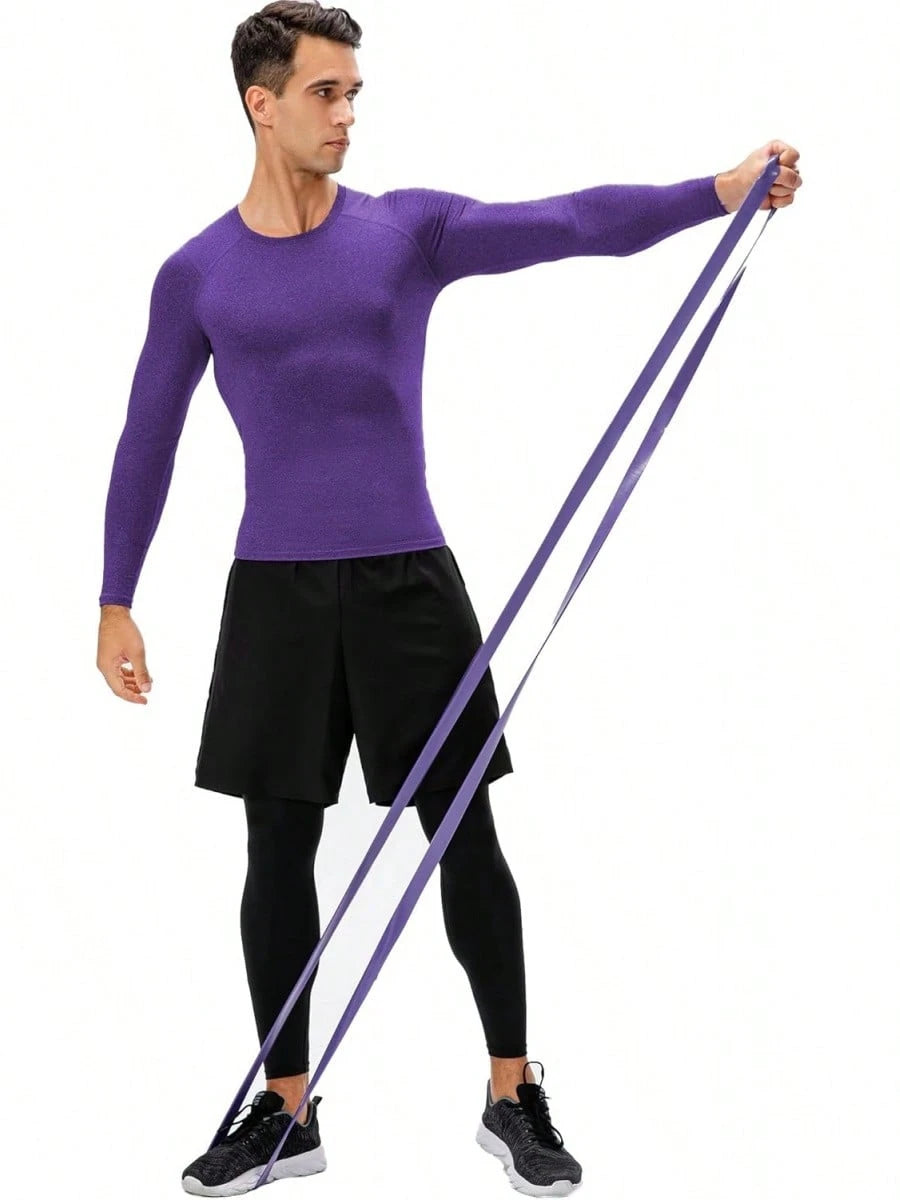 Men's Long Sleeve Compression Shirt For Athletic Workouts