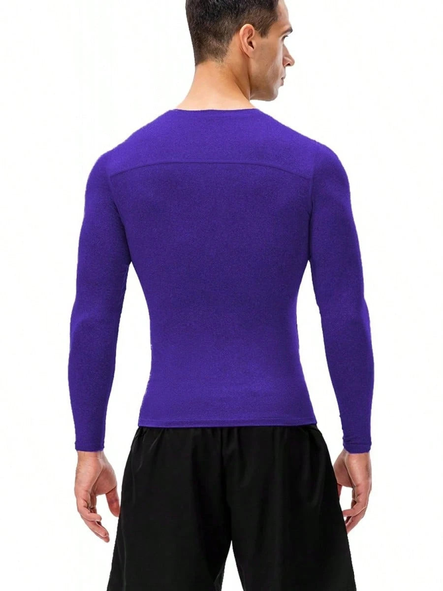 Men's Long Sleeve Compression Shirt For Athletic Workouts