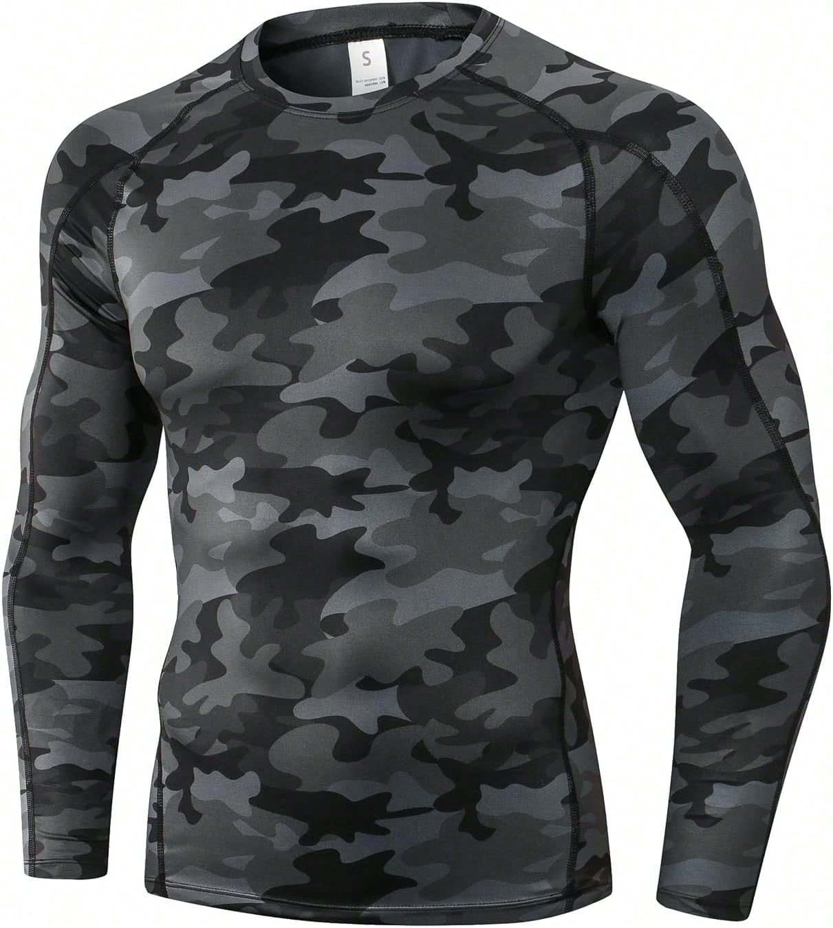 Men's Long Sleeve Compression Shirt For Athletic Workouts