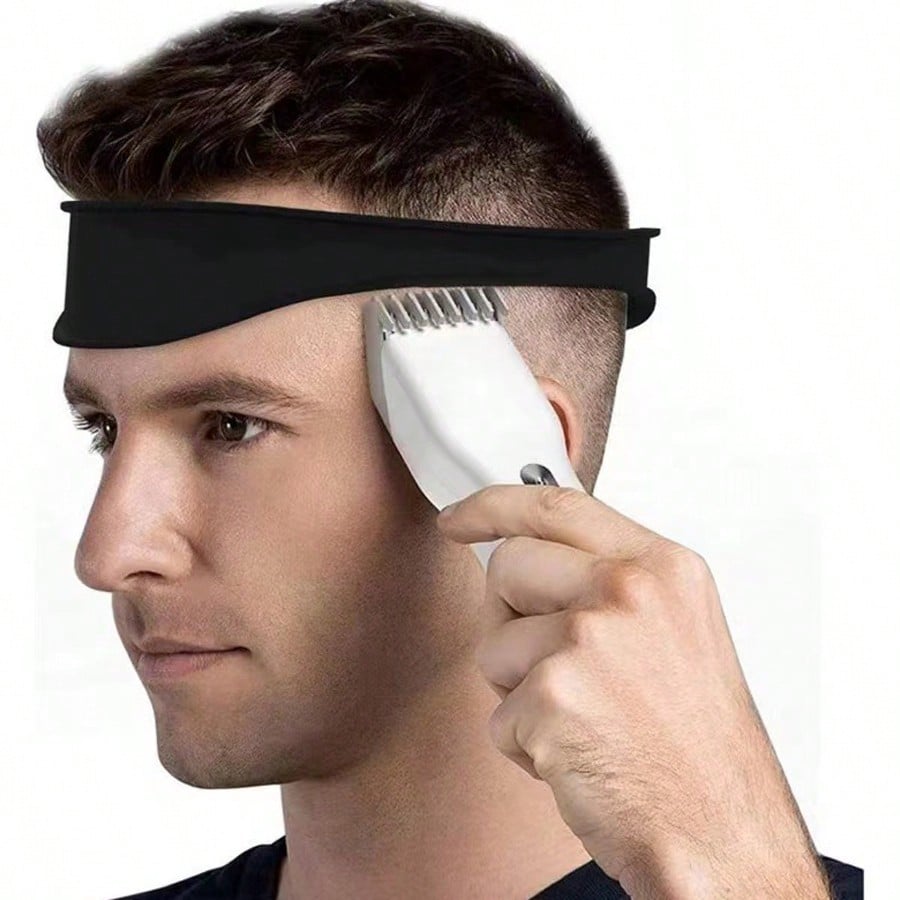Men's Red Silicone Haircut Guide- Flexible, Bendable Haircut Guide Suitable For DIY Home And Travel Use, Soft Grip Hair Styling Tool