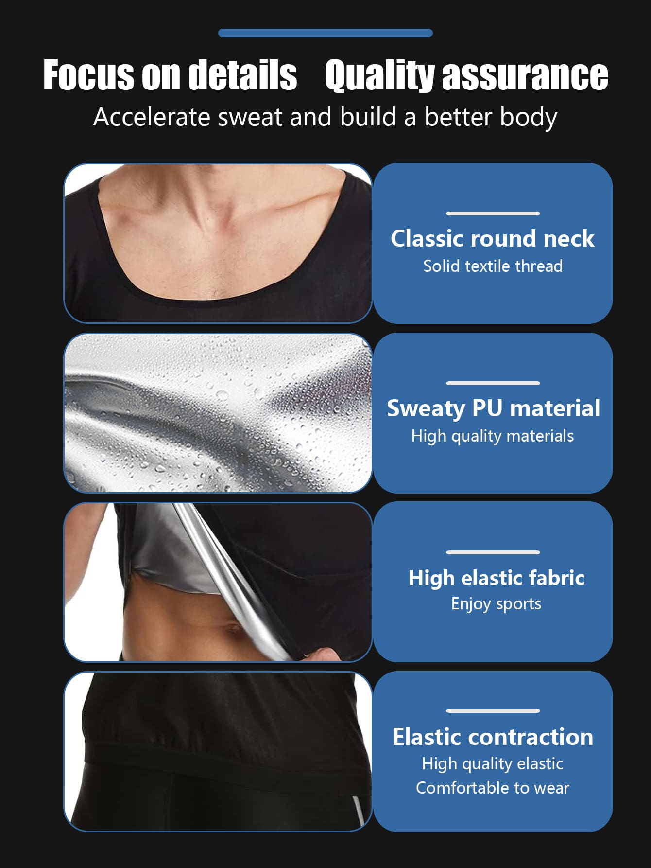 Men's Sweat-Wicking Short Sleeve T-Shirt For Sauna, Workout, Lumbar Girdles For Belly Slimming Corset Spring Sports Fall
