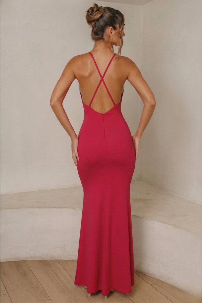Mercer Dress - Crimson