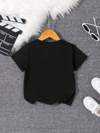 Merry Christmas Baby Boys' Fashionable Tractor Pattern There's No Buddy Like My Papa Print, Comfortable Baby Boy Crew-Neck T-Shirt,Versatile For All Seasons, Suitable For Christmas Party