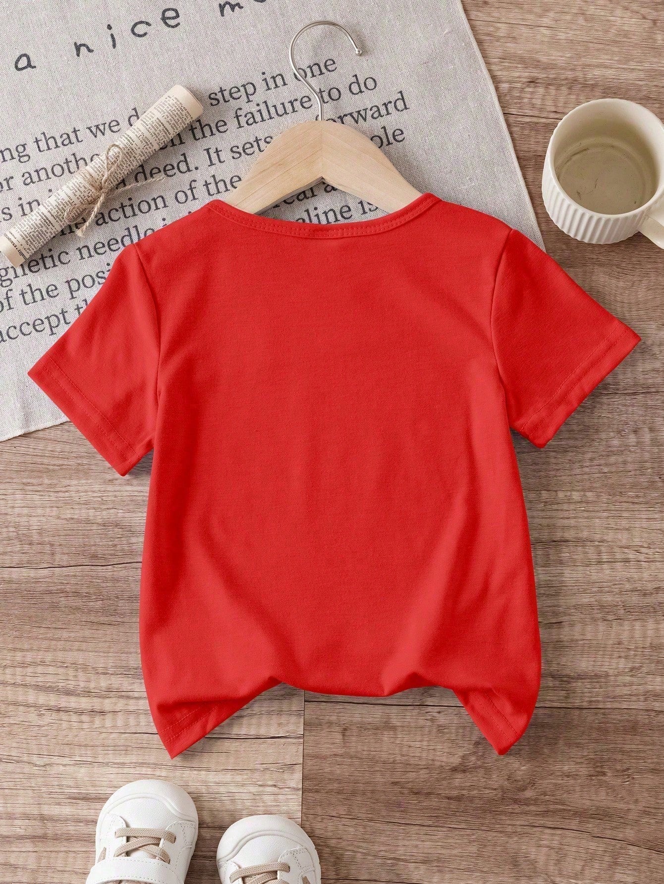 Merry Christmas Baby Boys' Fashionable Tractor Pattern There's No Buddy Like My Papa Print, Comfortable Baby Boy Crew-Neck T-Shirt,Versatile For All Seasons, Suitable For Christmas Party