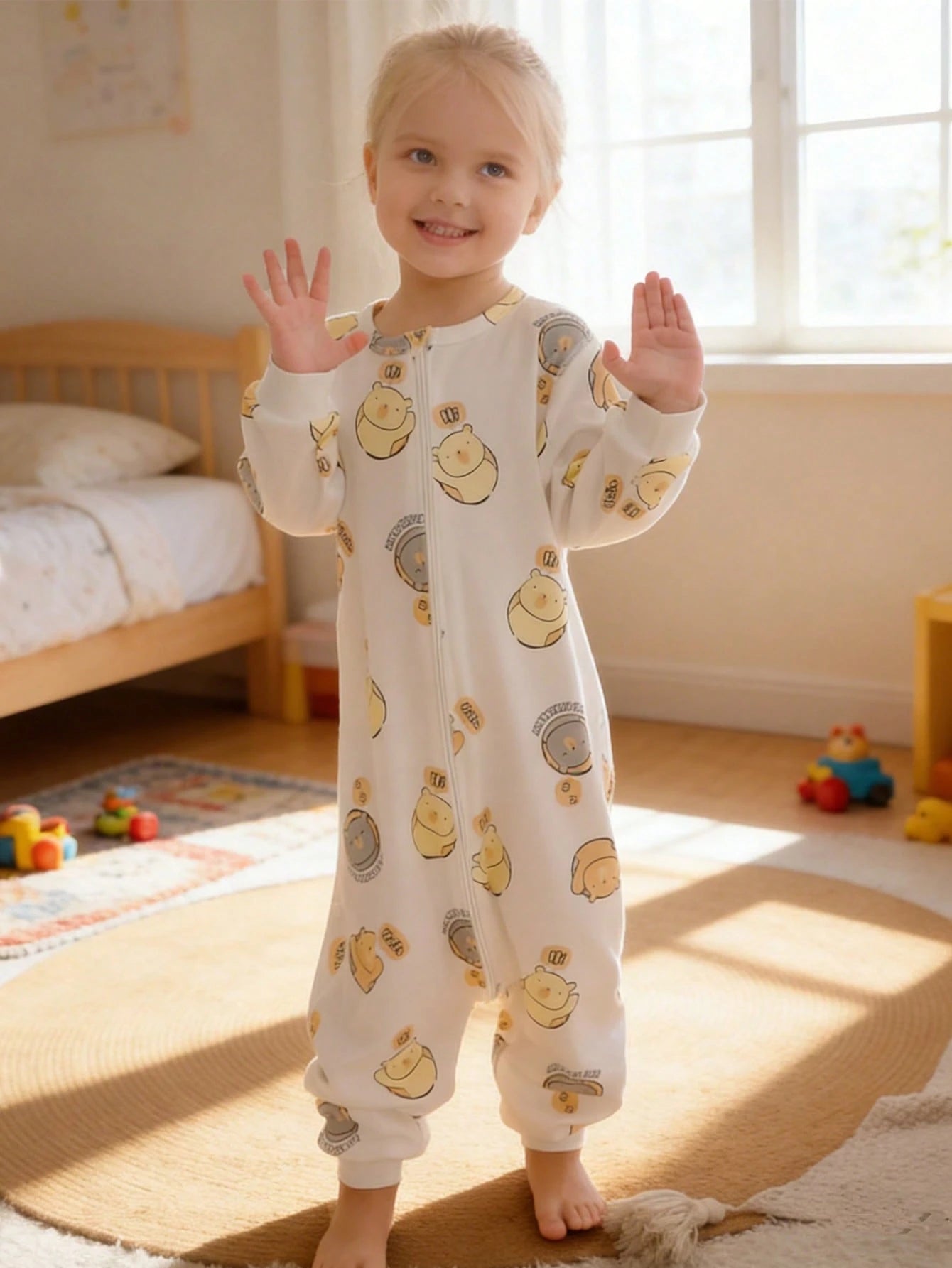 MICHLEY 1pc Baby Cartoon Bear Soft & Cute Accessories, Suitable For 0-6 Years Old Boys & Girls, Spring/Summer, Everyday & Stroller Wear