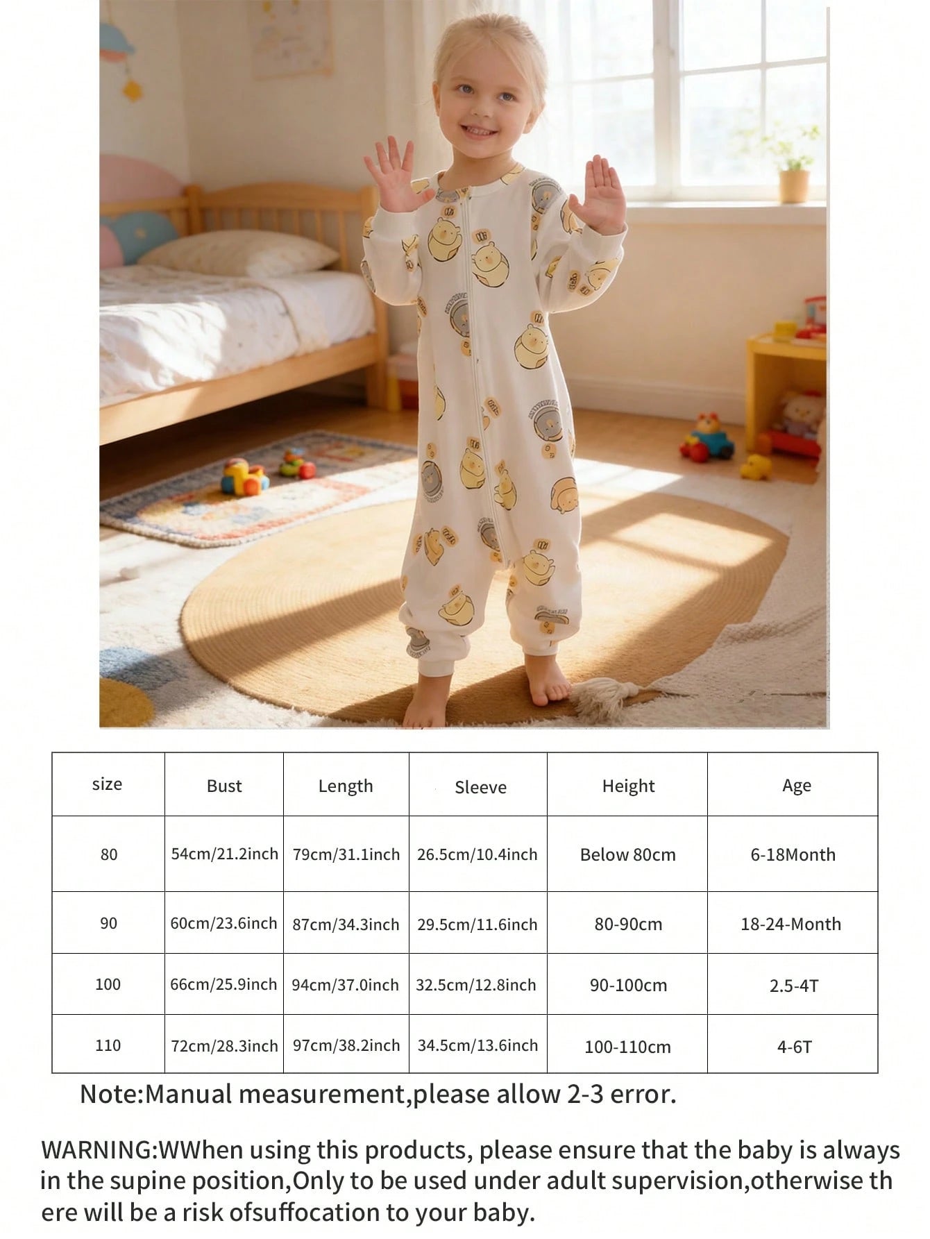 MICHLEY 1pc Baby Cartoon Bear Soft & Cute Accessories, Suitable For 0-6 Years Old Boys & Girls, Spring/Summer, Everyday & Stroller Wear