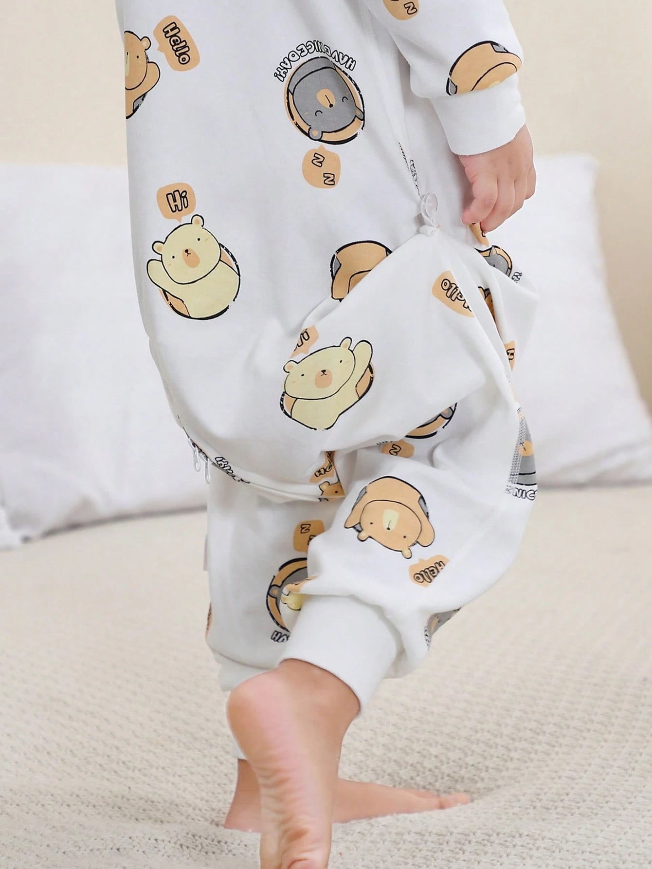 MICHLEY 1pc Baby Cartoon Bear Soft & Cute Accessories, Suitable For 0-6 Years Old Boys & Girls, Spring/Summer, Everyday & Stroller Wear