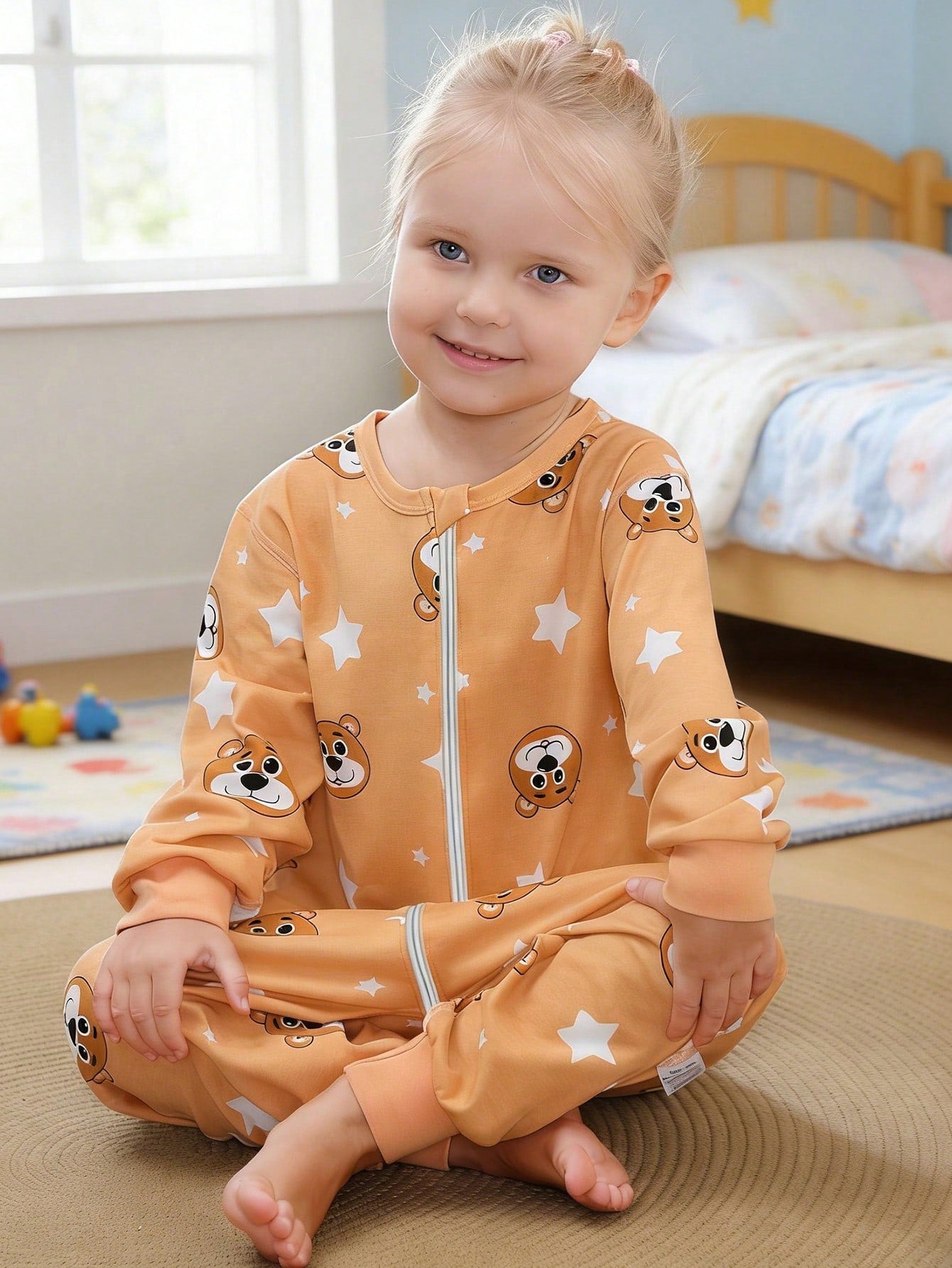 MICHLEY 1pc Baby Cartoon Bear Soft & Cute Accessories, Suitable For 0-6 Years Old Boys & Girls, Spring/Summer, Everyday & Stroller Wear