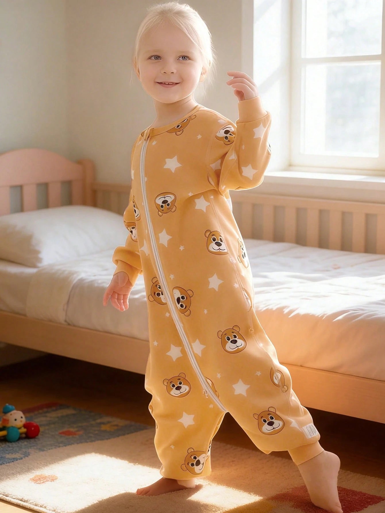 MICHLEY 1pc Baby Cartoon Bear Soft & Cute Accessories, Suitable For 0-6 Years Old Boys & Girls, Spring/Summer, Everyday & Stroller Wear