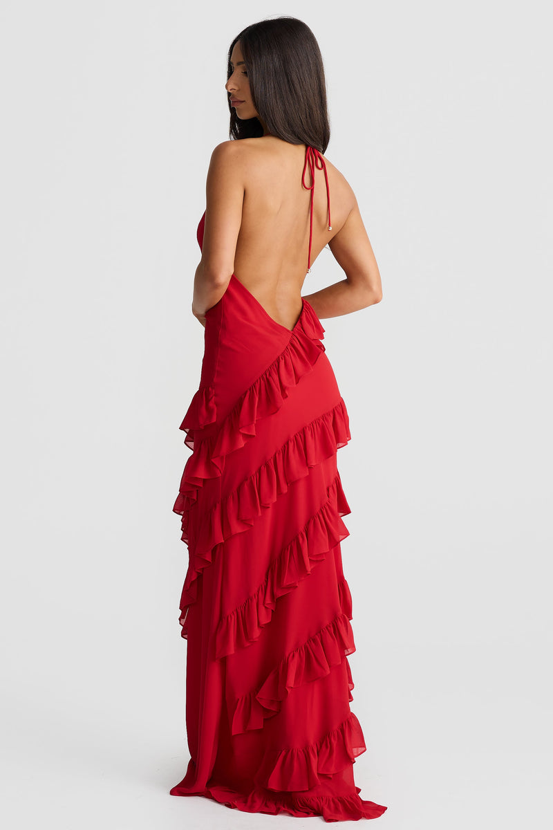 Milana Dress - Red - SHOPJAUS - JAUS